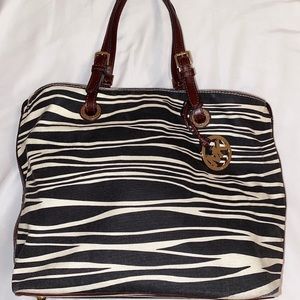 RARE Michael Kors Zebra Tote Purse